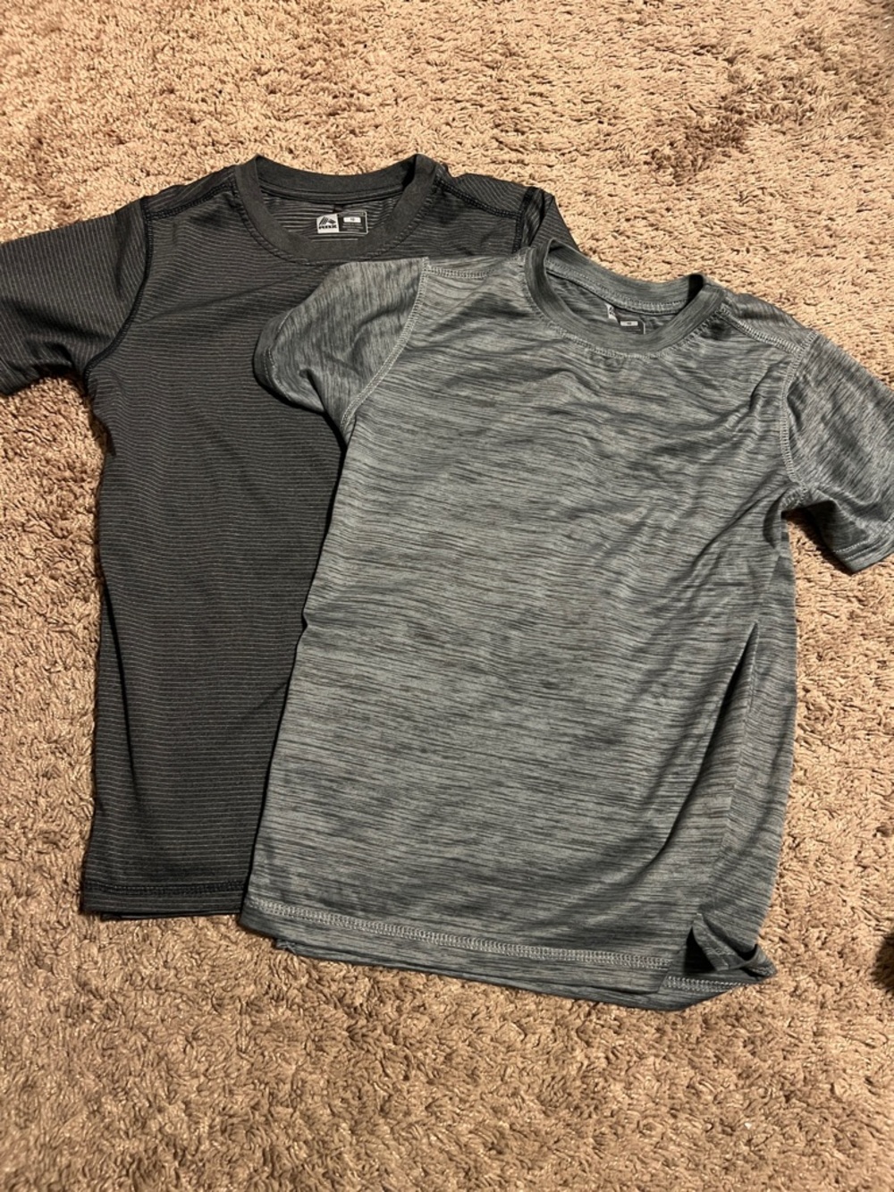 Reebok Kids Short Sleeve Active Tees - Black & Heather Gray